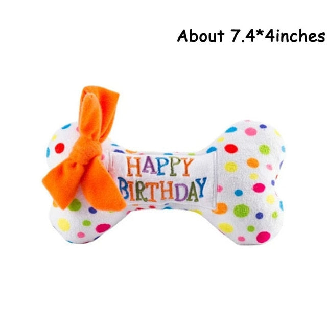 Happy Birthday Dog Squeaky Toys